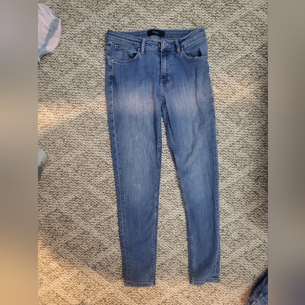 Size 5 Dish Brand Medium Wash High Rise Skinny Jeans